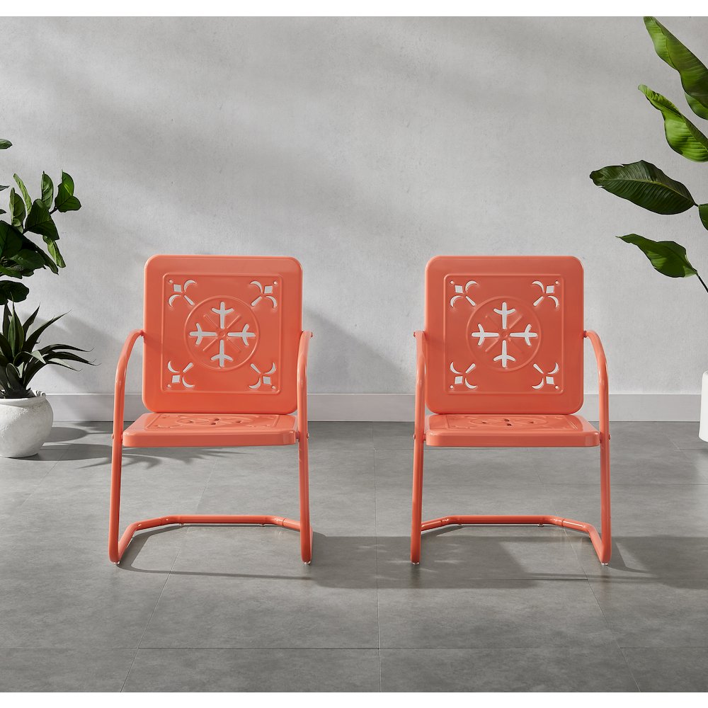 Azalea 2-Piece Retro Outdoor Chair Set