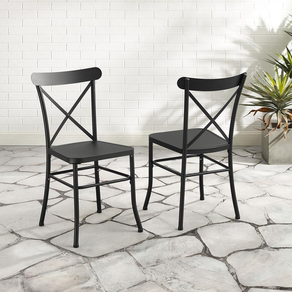 Astrid 2Pc Indoor Outdoor Dining Chair Set