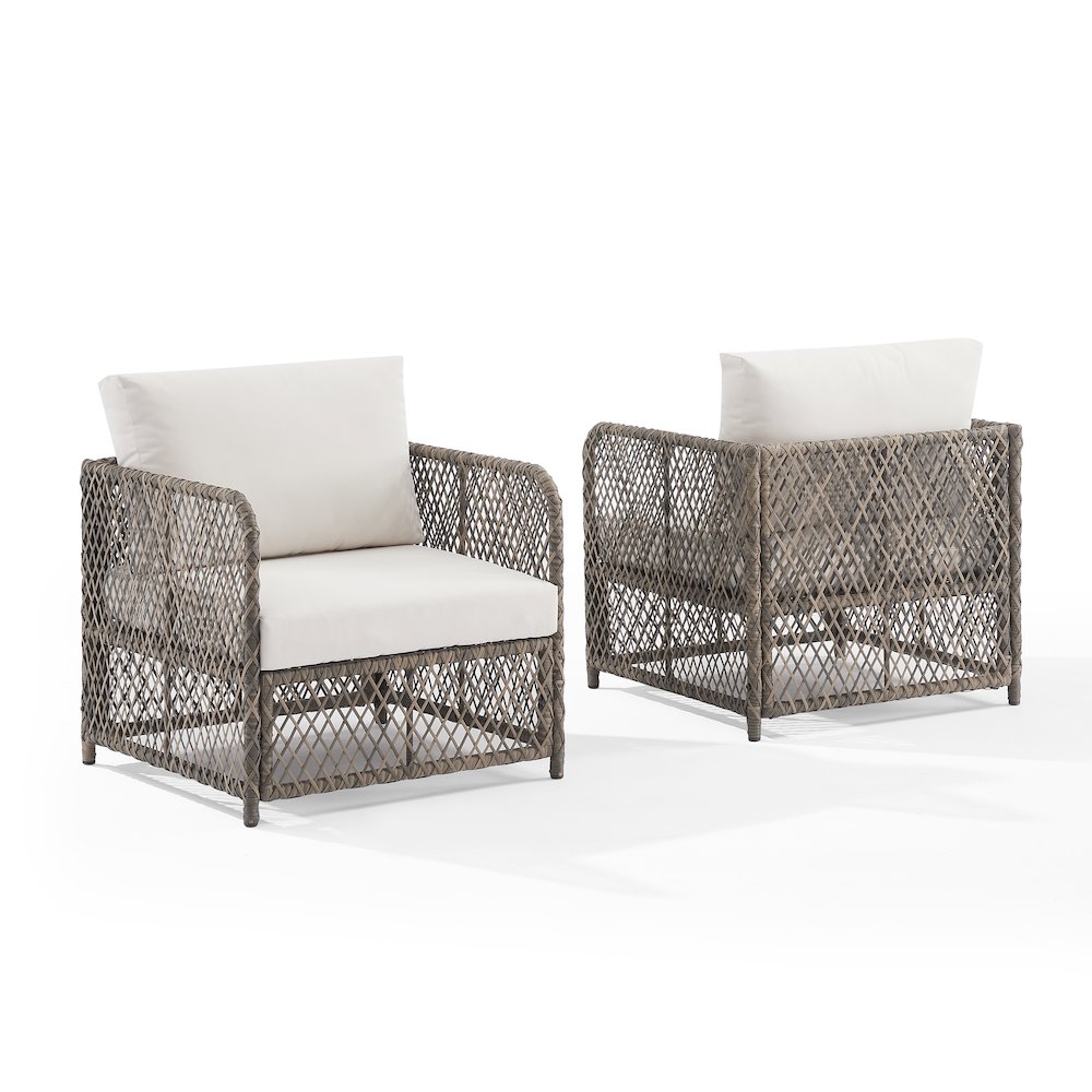Granite Bay 2-Piece Wicker Outdoor Chair Set