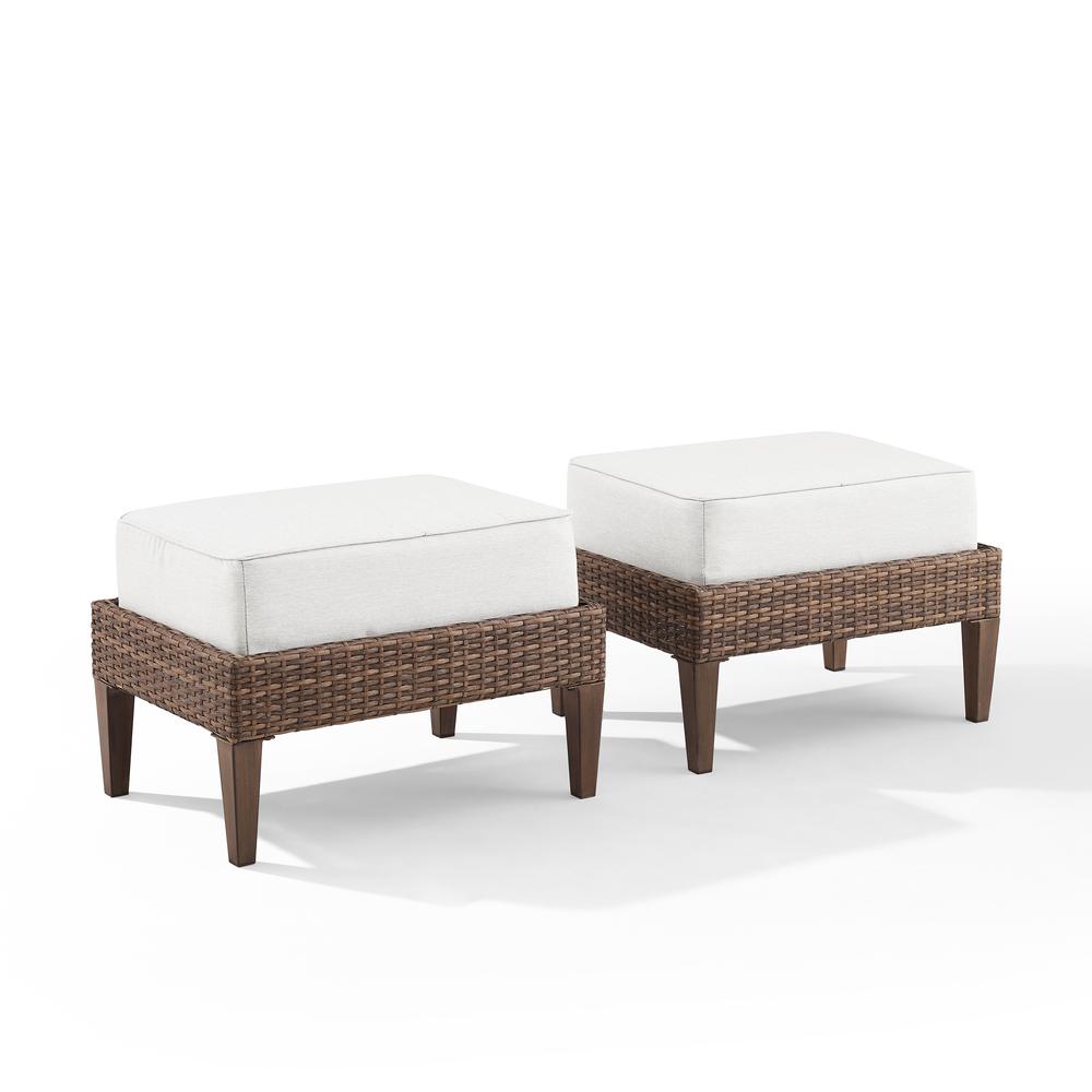 Capella 2Pc Wicker Outdoor Ottoman Set