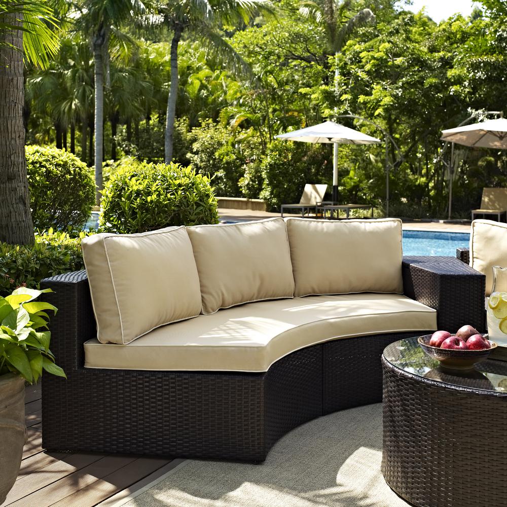Catalina Wicker Round Outdoor Sectional Sofa