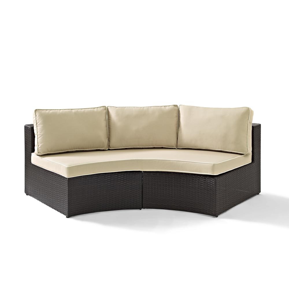 Catalina Wicker Round Outdoor Sectional Sofa