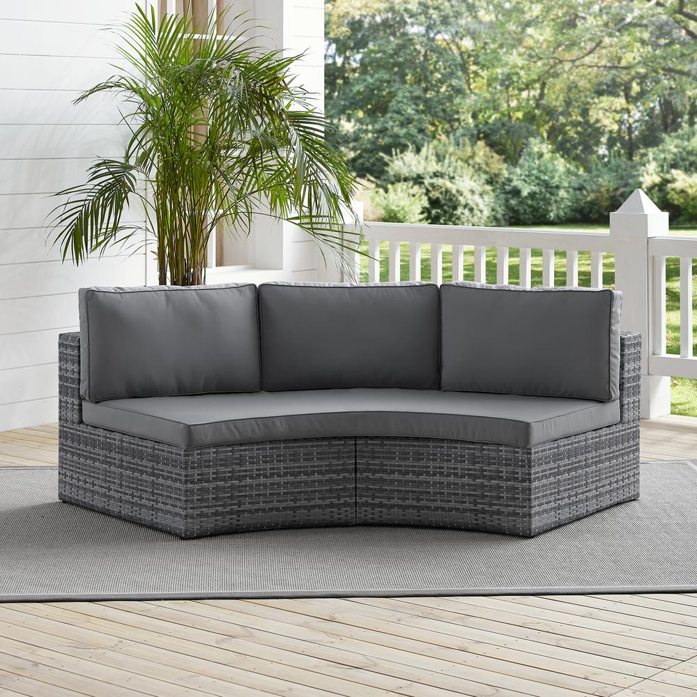 Catalina Wicker Round Outdoor Sectional Sofa