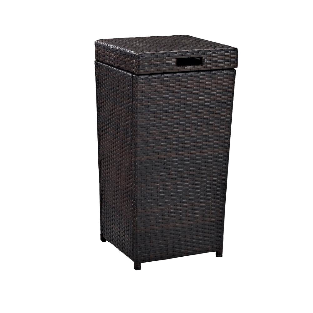 Palm Harbor Wicker Outdoor Trash Can