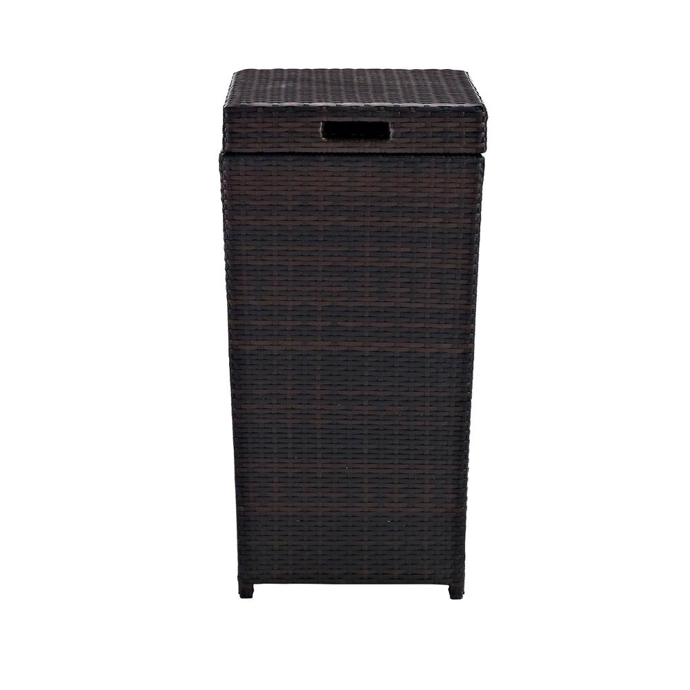Palm Harbor Wicker Outdoor Trash Can