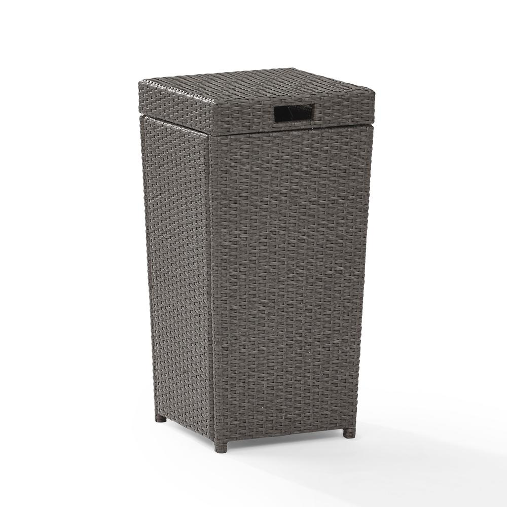 Palm Harbor Wicker Outdoor Trash Can