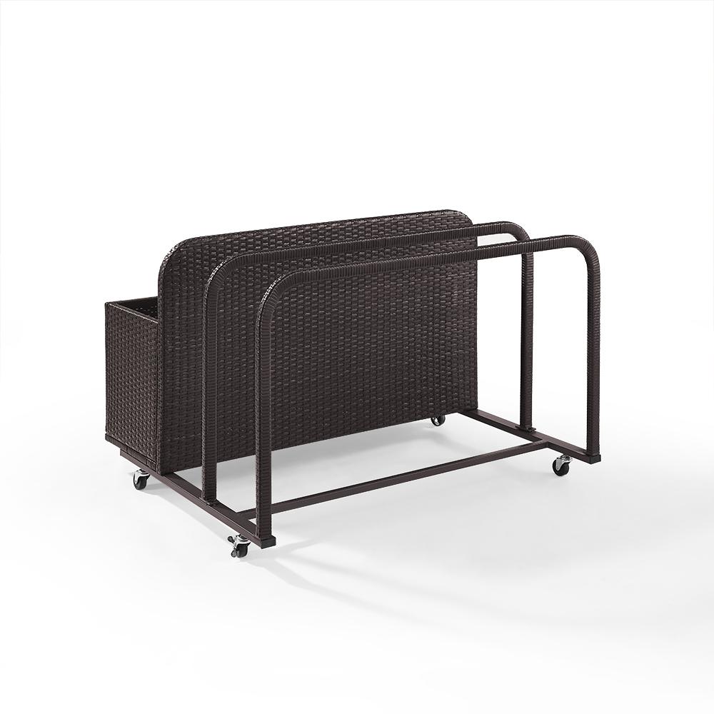 Palm Harbor Wicker Outdoor Storage Pool Caddy