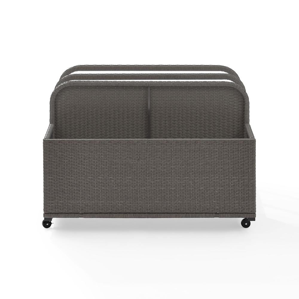 Palm Harbor Wicker Outdoor Storage Pool Caddy