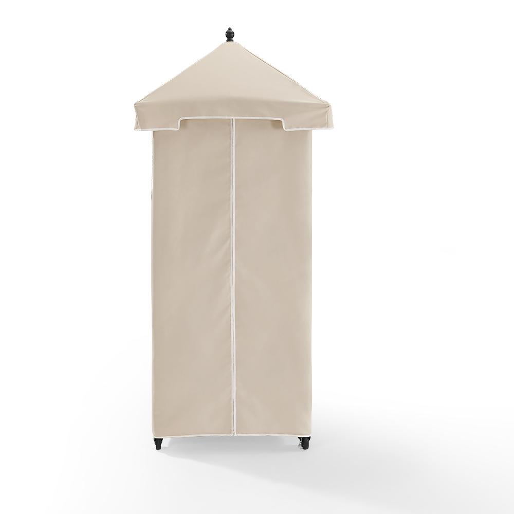 Palm Harbor Wicker Outdoor Storage Towel Valet