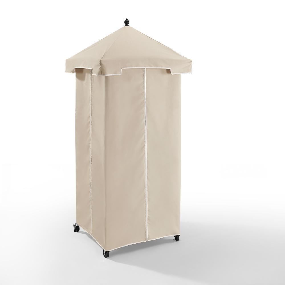 Palm Harbor Wicker Outdoor Storage Towel Valet