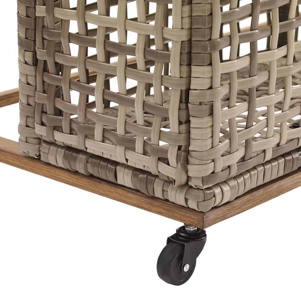 Ridley Wicker Outdoor Storage Pool Caddy