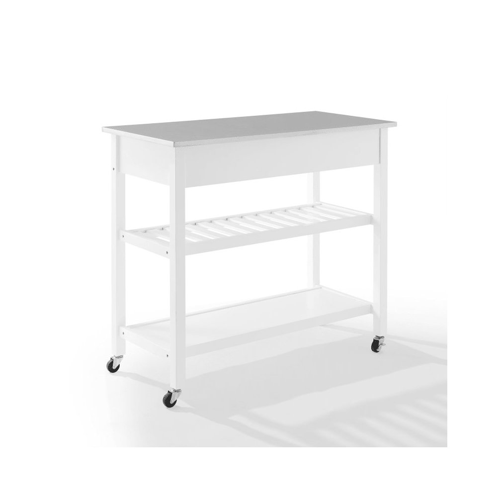 Chloe Stainless Steel Top Kitchen Island/Cart