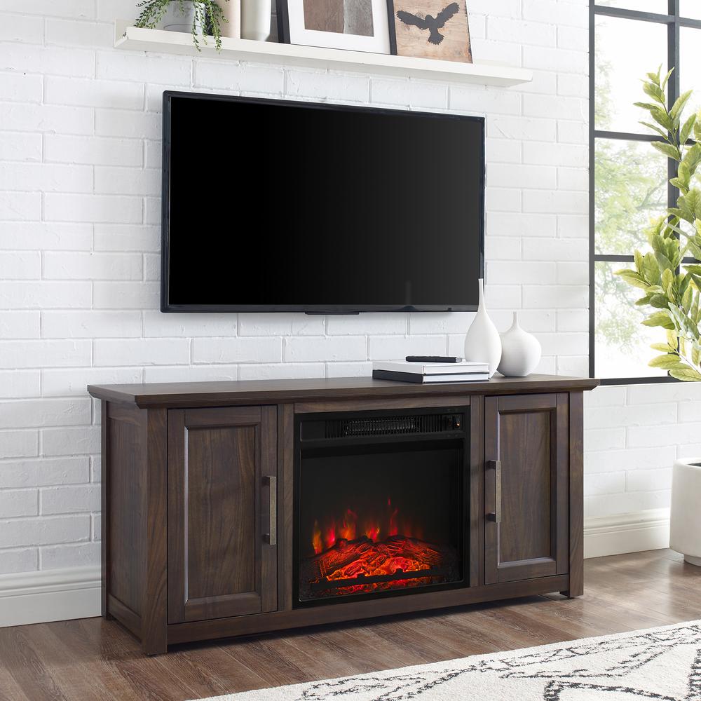 Camden Low Profile Fireplace Tv Stand For 50+ Inch Tv