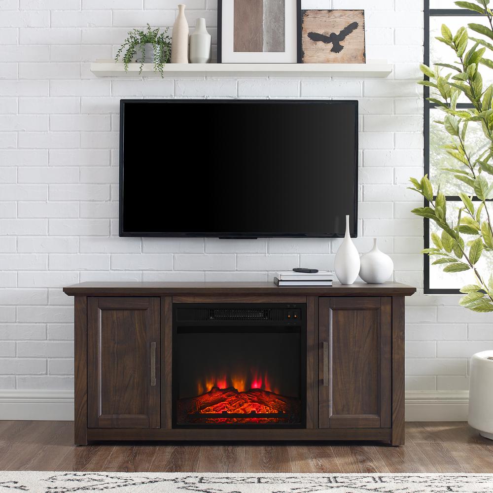Camden Low Profile Fireplace Tv Stand For 50+ Inch Tv