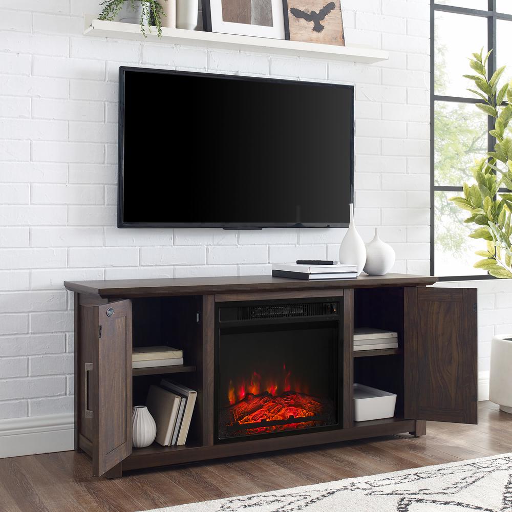 Camden Low Profile Fireplace Tv Stand For 50+ Inch Tv