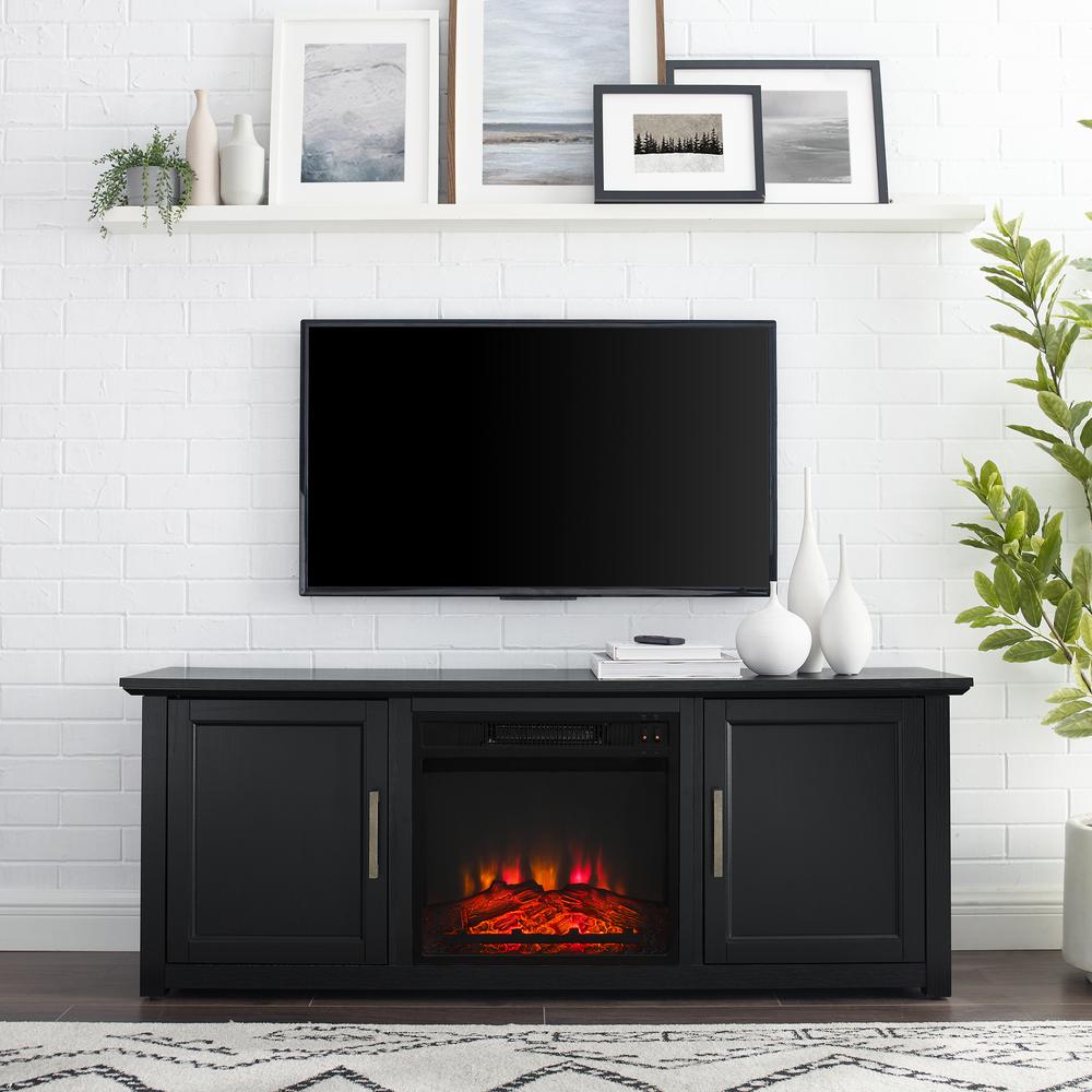 Camden Low Profile Fireplace Tv Stand For 65+ Inch Tv