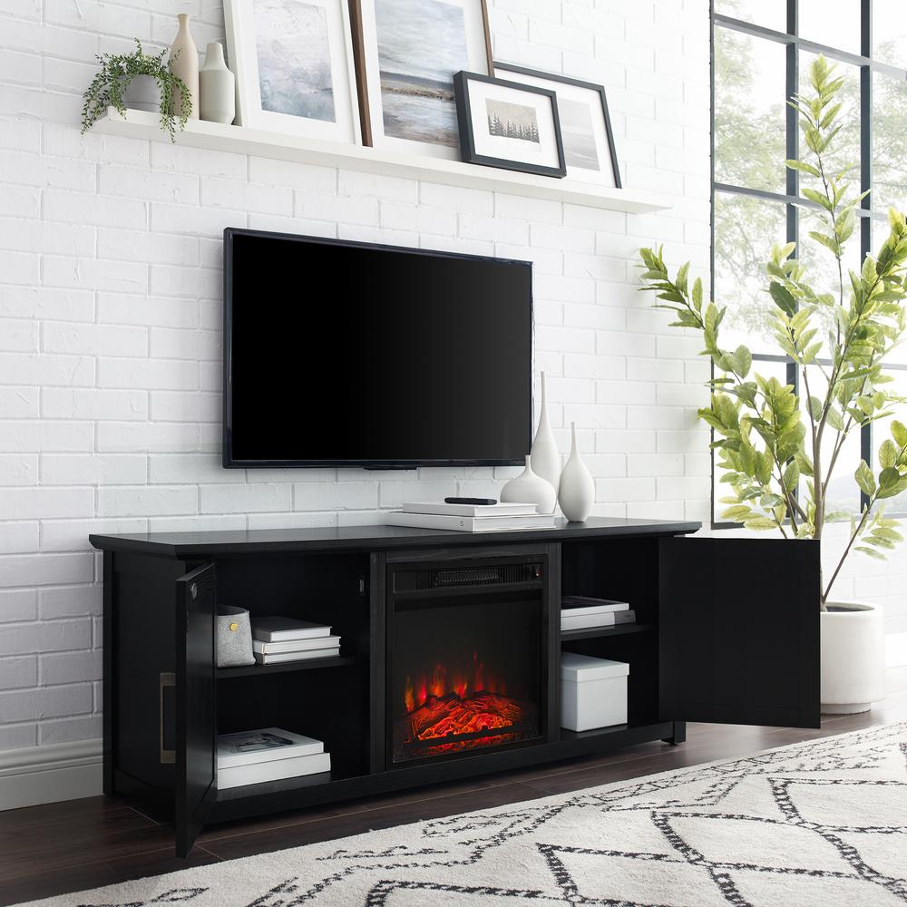 Camden Low Profile Fireplace Tv Stand For 65+ Inch Tv