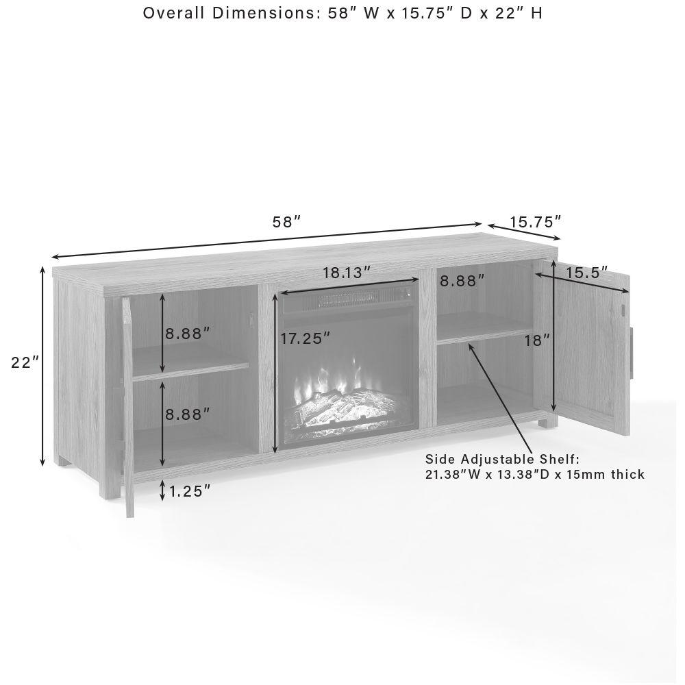 Gordon Low Profile Fireplace Tv Stand For 65+ Inch Tv