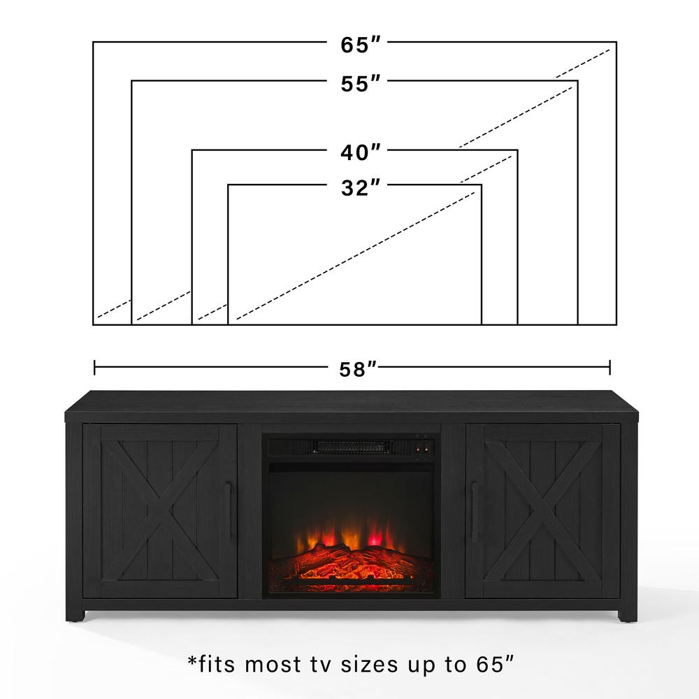 Gordon Low Profile Fireplace Tv Stand For 65+ Inch Tv