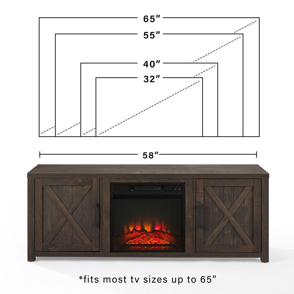 Gordon Low Profile Fireplace Tv Stand For 65+ Inch Tv