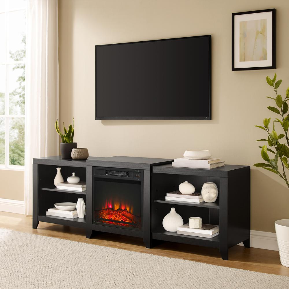 Ronin Low Profile Fireplace Tv Stand For 75+ Inch Tv