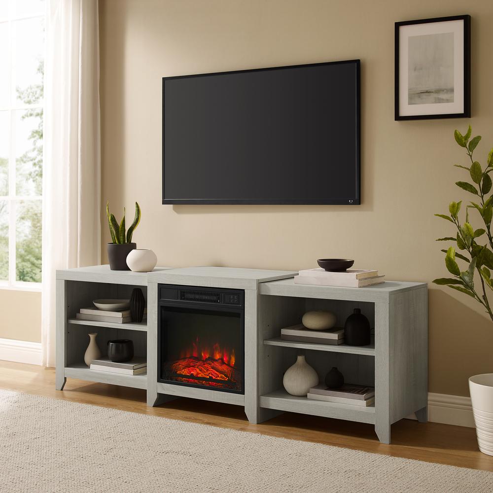 Ronin Low Profile Fireplace Tv Stand For 75+ Inch Tv