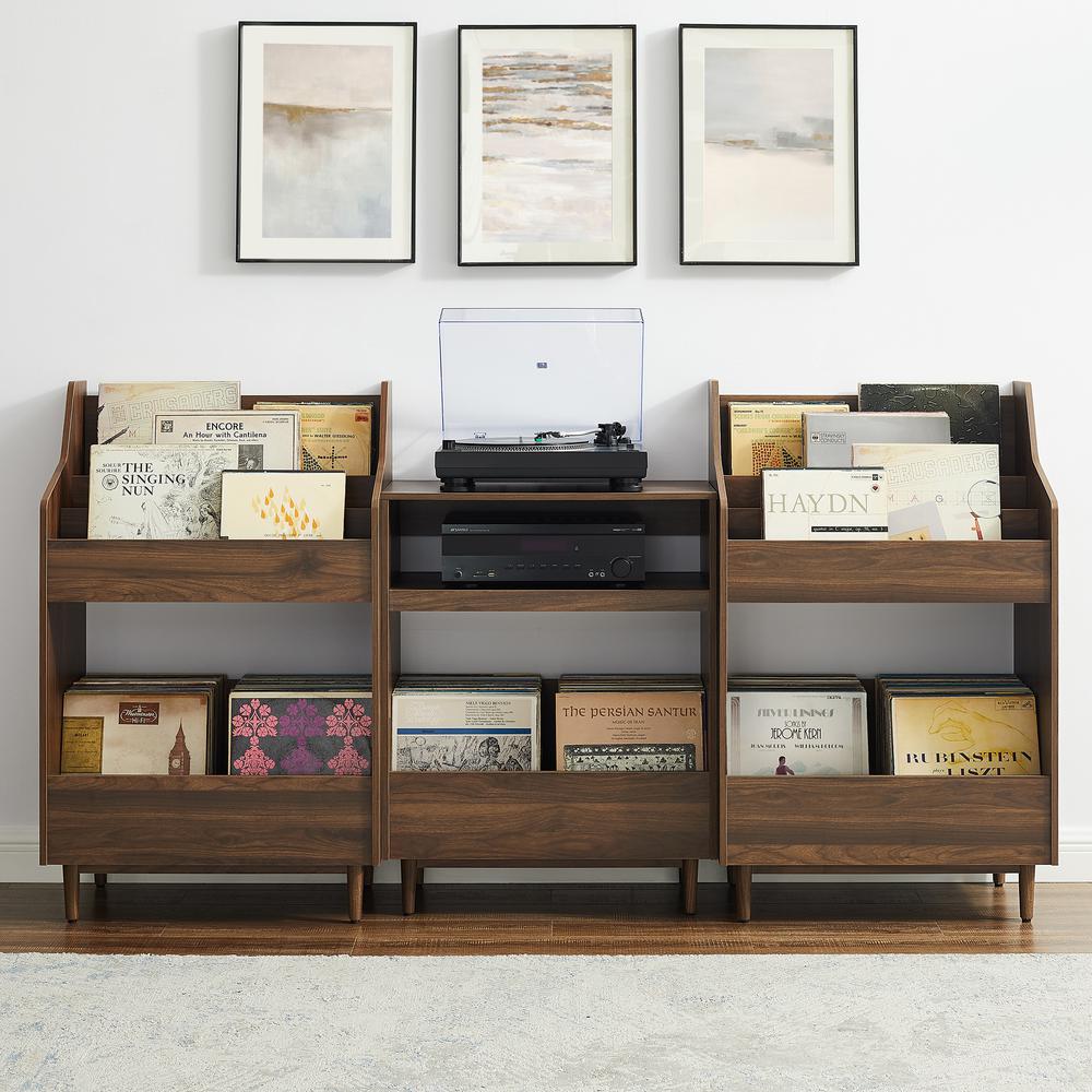 Liam 3-Piece Record Player Stand And Vinyl Storage Set