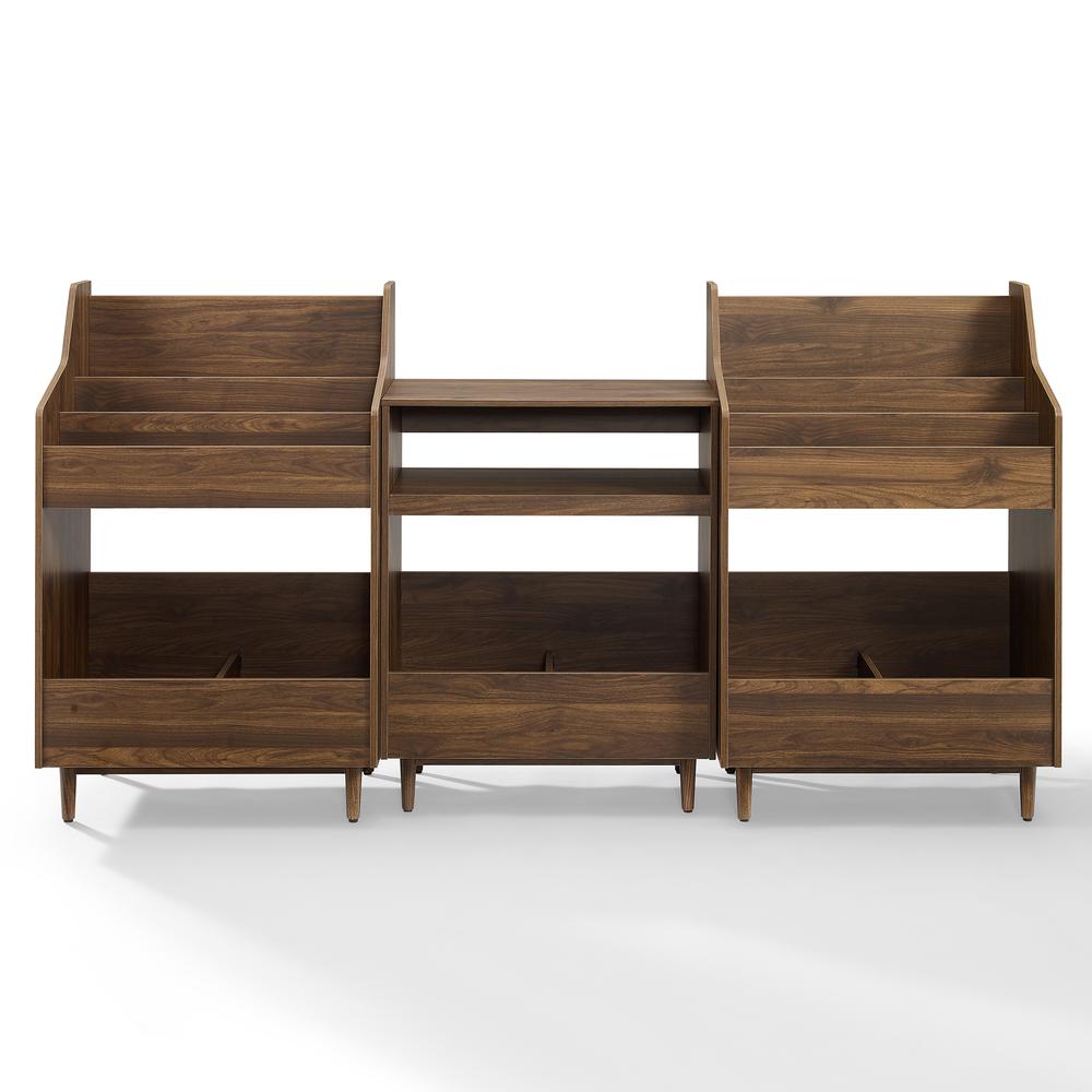 Liam 3-Piece Record Player Stand And Vinyl Storage Set