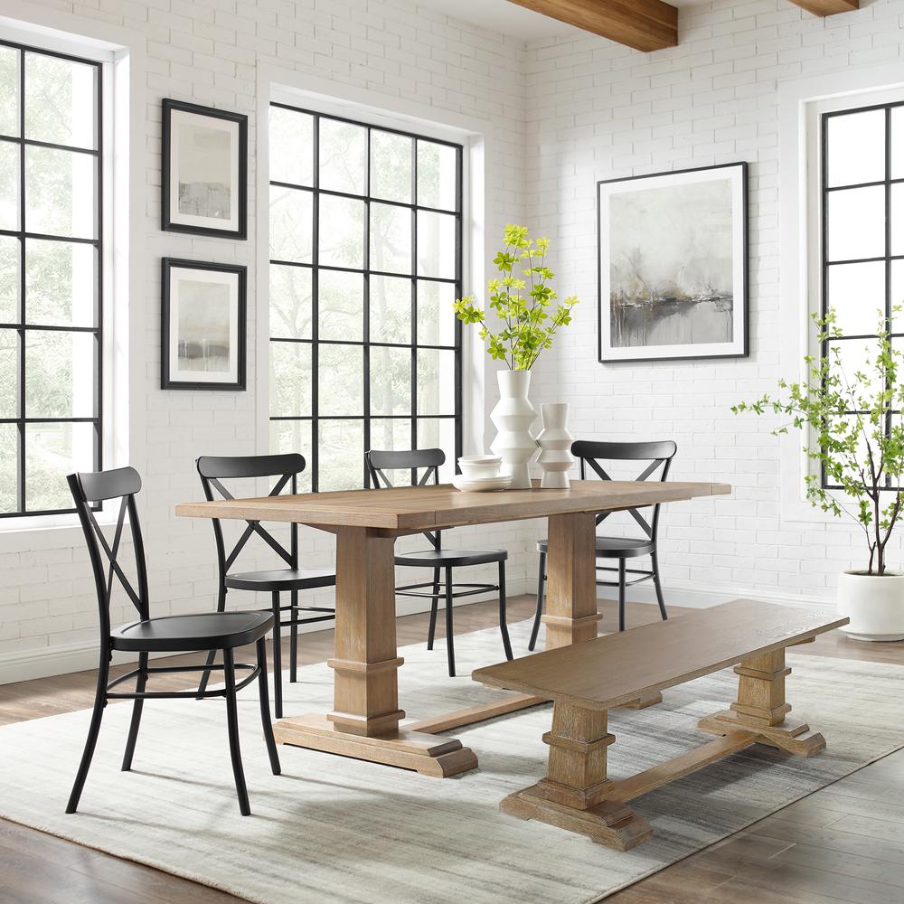 Joanna 6-Piece Dining Table Set For 7 W/Camille Chairs