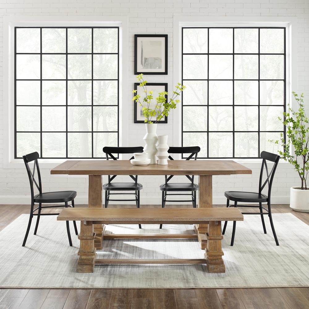 Joanna 6-Piece Dining Table Set For 7 W/Camille Chairs