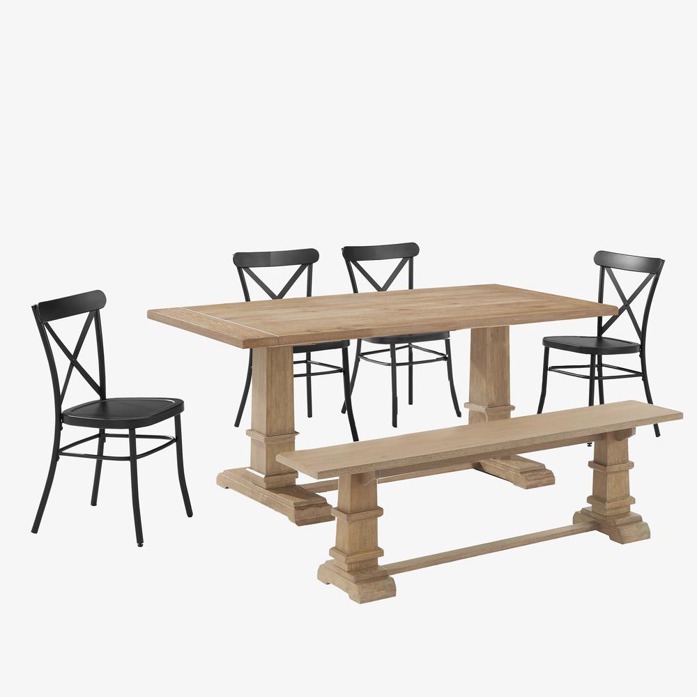 Joanna 6-Piece Dining Table Set For 7 W/Camille Chairs