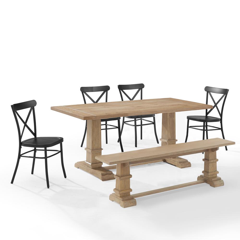 Joanna 6-Piece Dining Table Set For 7 W/Camille Chairs