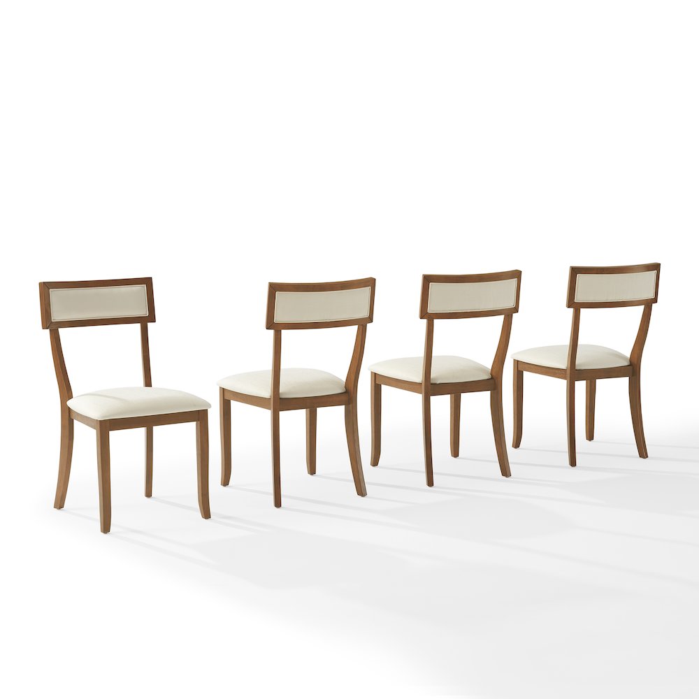 Alessia 4-Piece Dining Chair Set In Brown