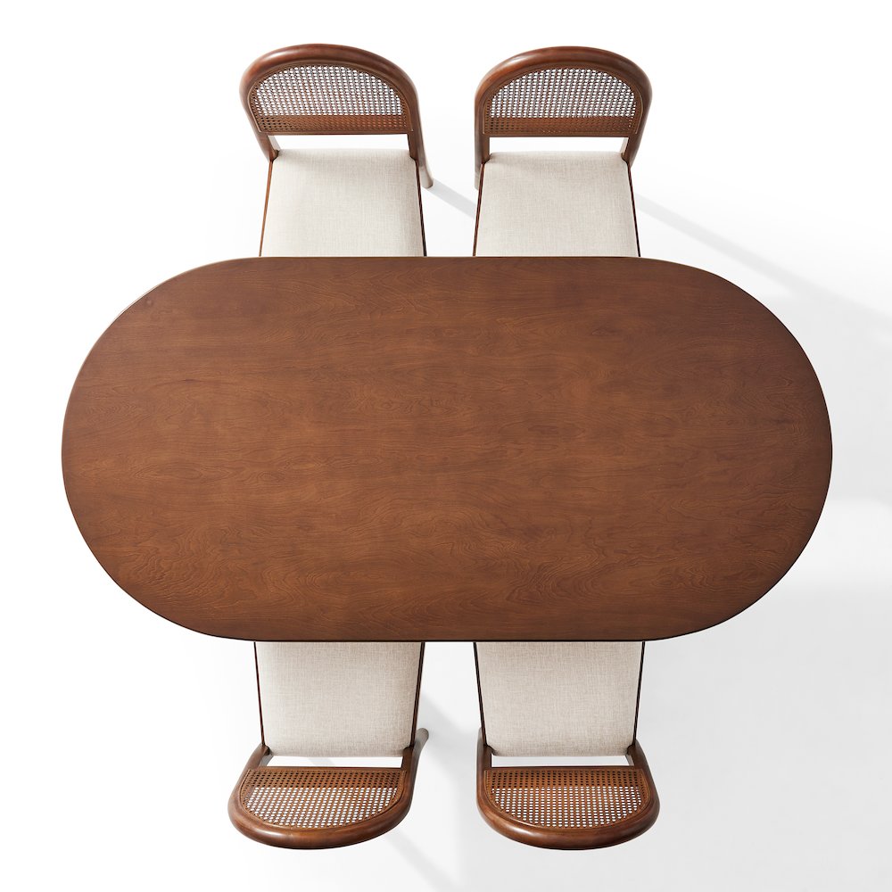 Kennedy 5-Piece Dining Table Set For 4 In Walnut