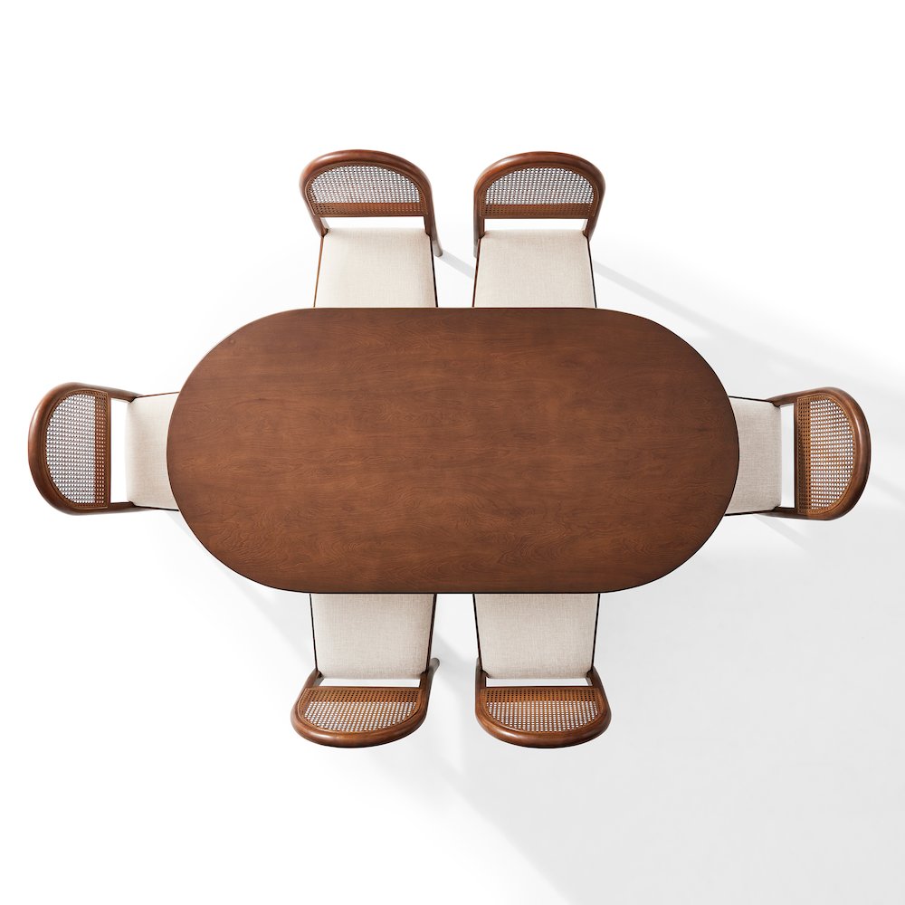 Kennedy 7-Piece Dining Table Set For 6 In Walnut