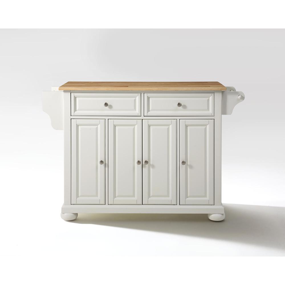 Alexandria Wood Top Full Size Kitchen Island/Cart