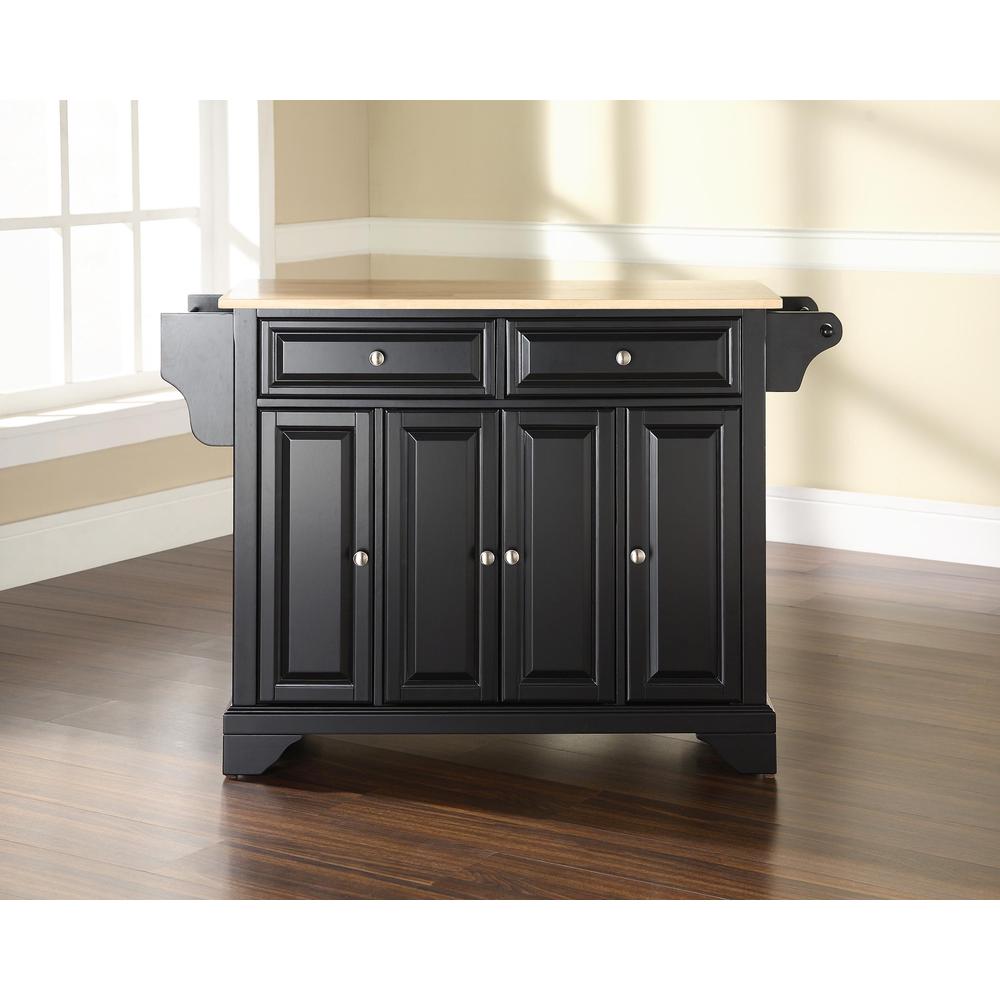 Lafayette Wood Top Full Size Kitchen Island/Cart