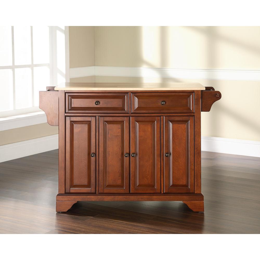 Lafayette Wood Top Full Size Kitchen Island/Cart