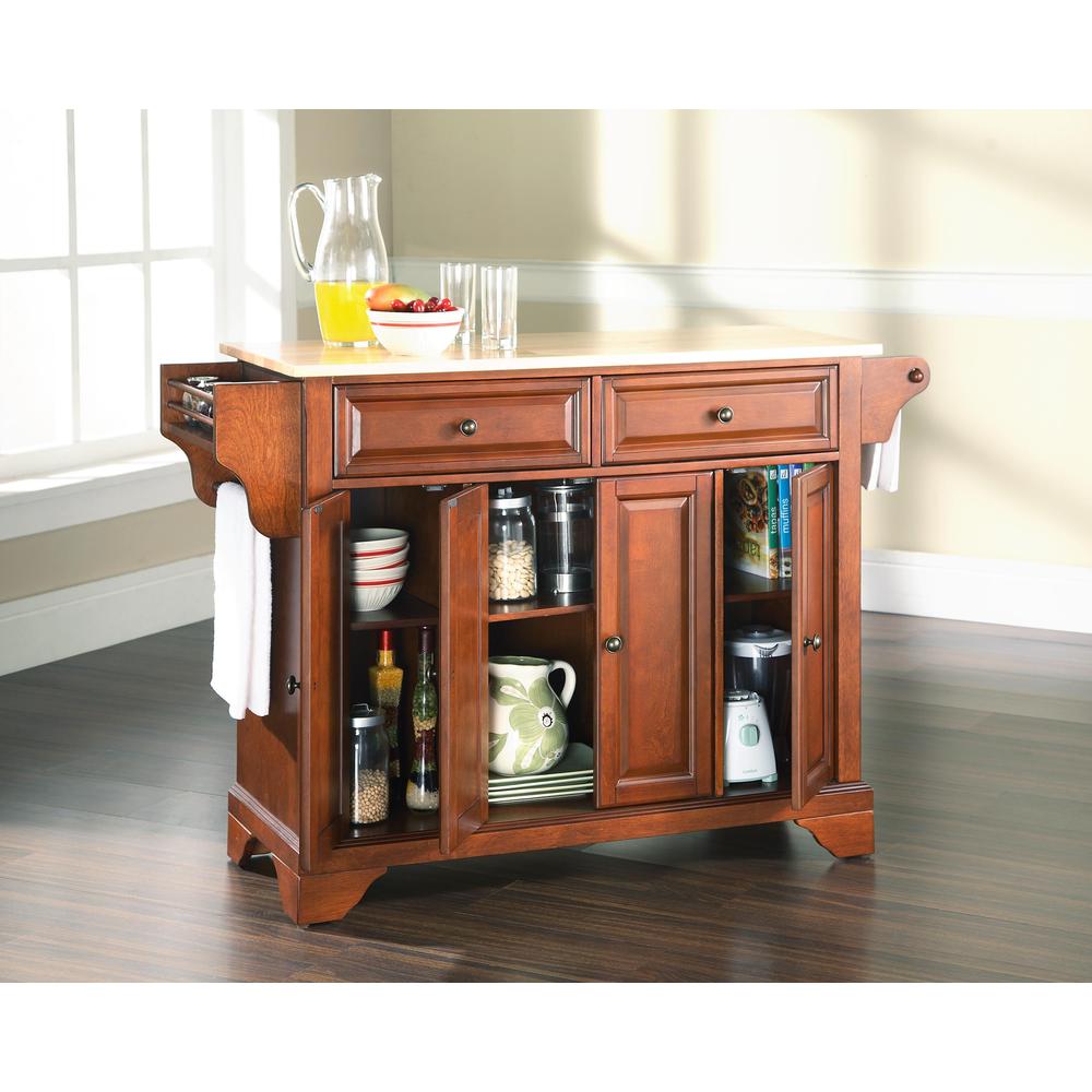 Lafayette Wood Top Full Size Kitchen Island/Cart