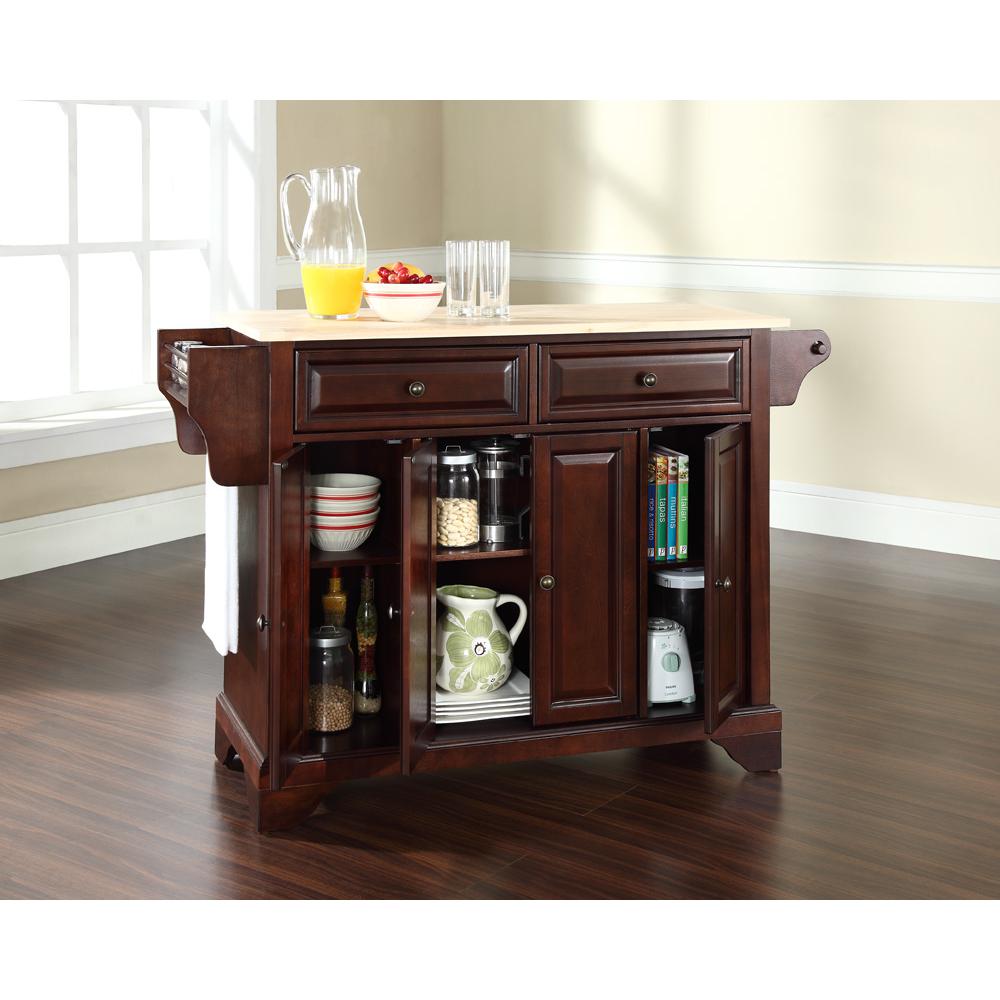 Lafayette Wood Top Full Size Kitchen Island/Cart