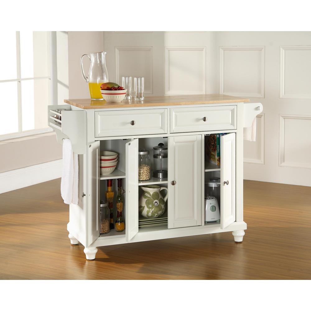 Cambridge Wood Top Full Size Kitchen Island/Cart
