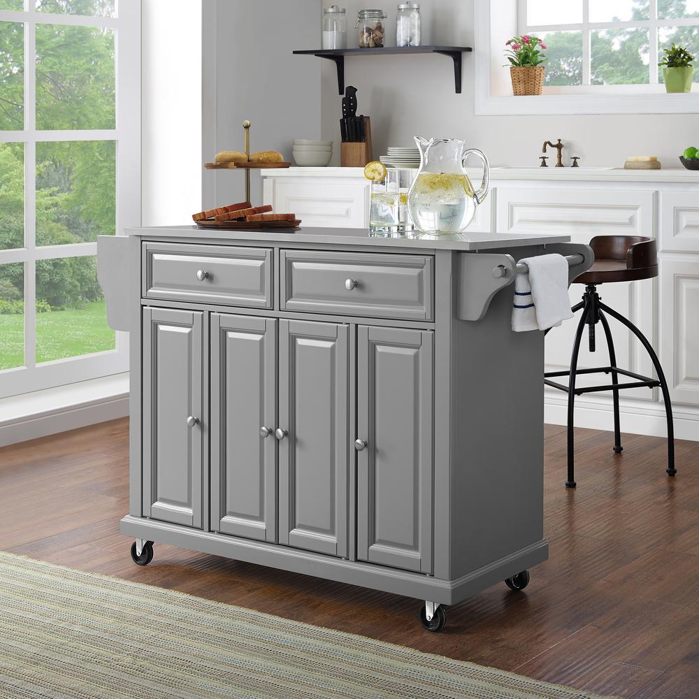 Full Size Stainless Steel Top Kitchen Cart