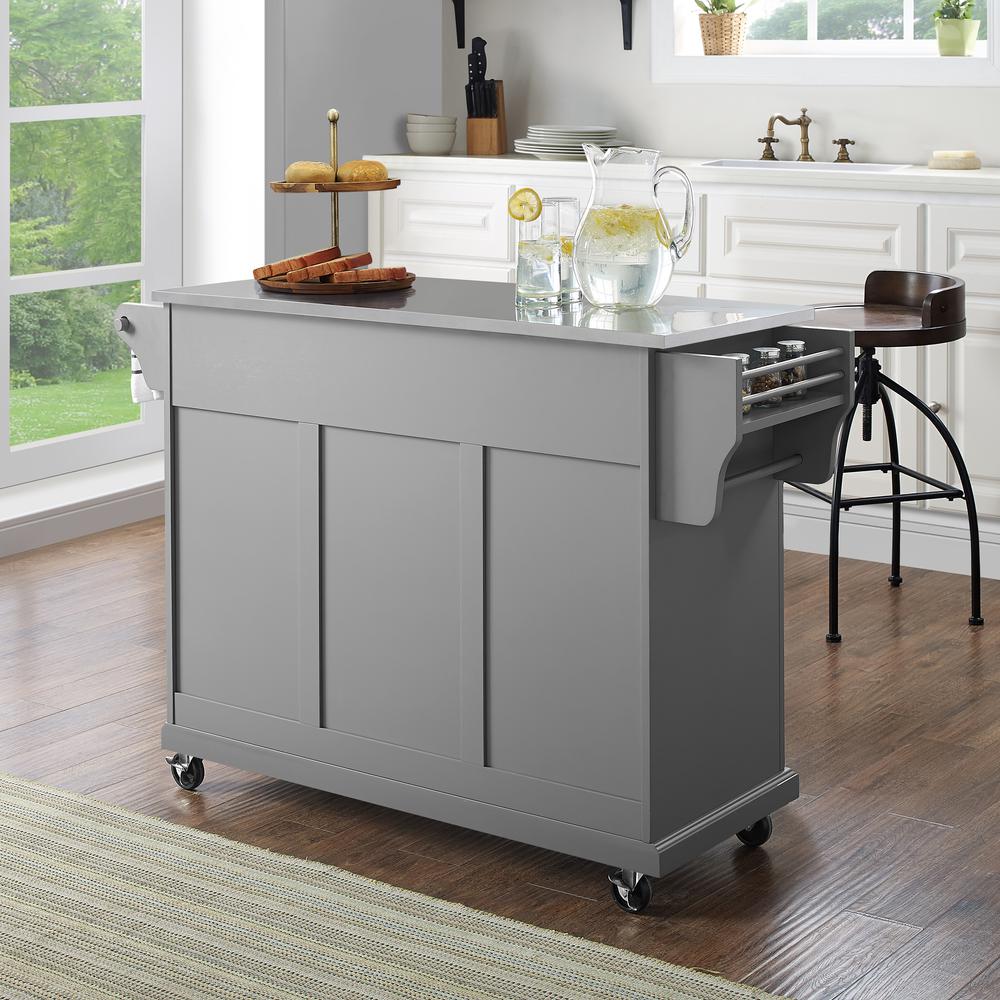 Full Size Stainless Steel Top Kitchen Cart