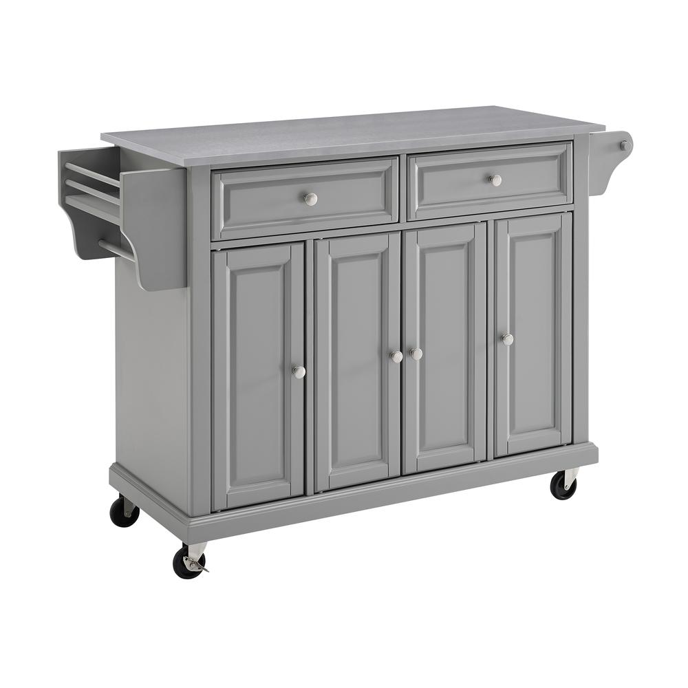 Full Size Stainless Steel Top Kitchen Cart