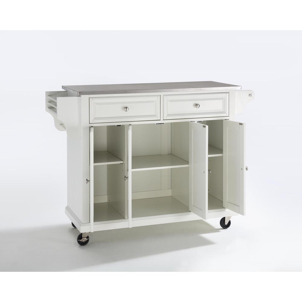 Full Size Stainless Steel Top Kitchen Cart