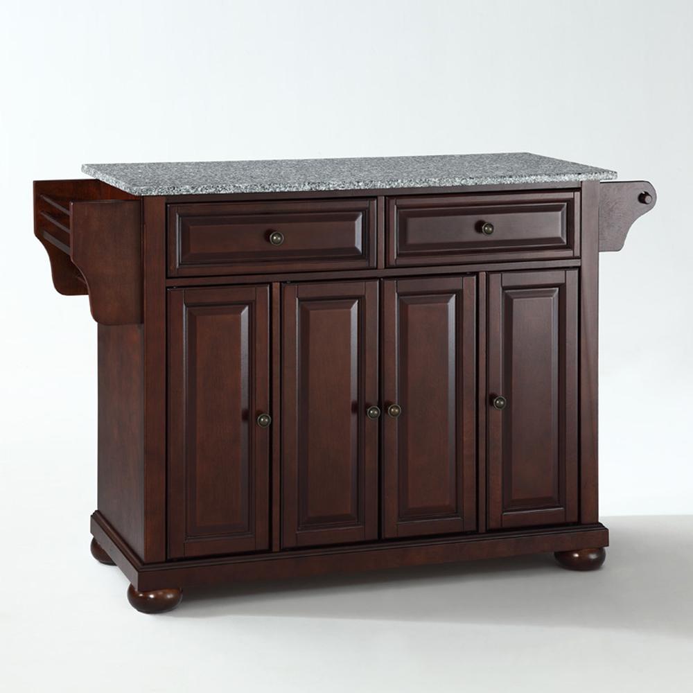 Alexandria Granite Top Full Size Kitchen Island/Cart