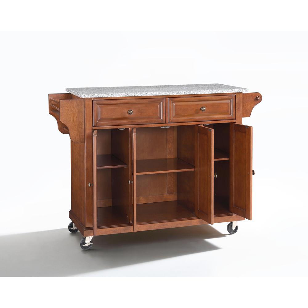 Full Size Granite Top Kitchen Cart