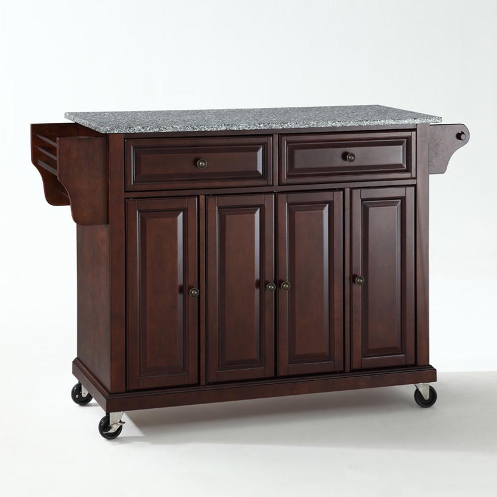 Full Size Granite Top Kitchen Cart