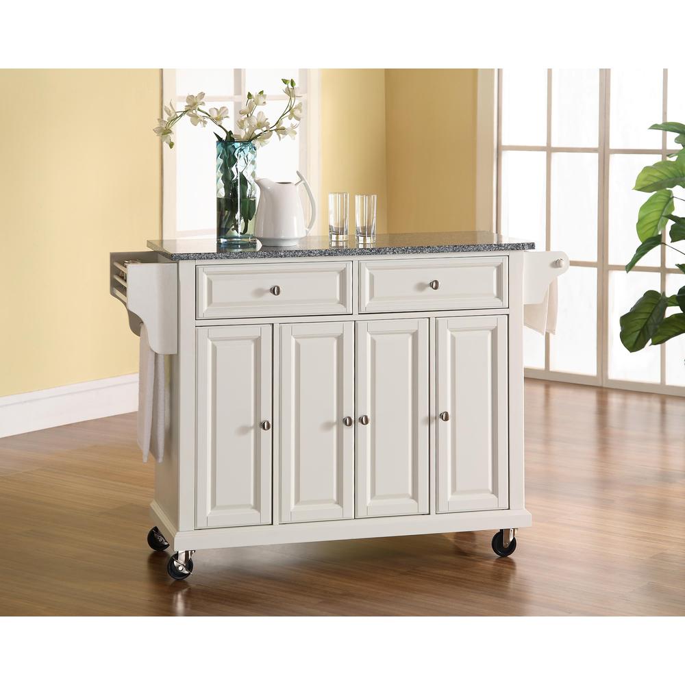 Full Size Granite Top Kitchen Cart