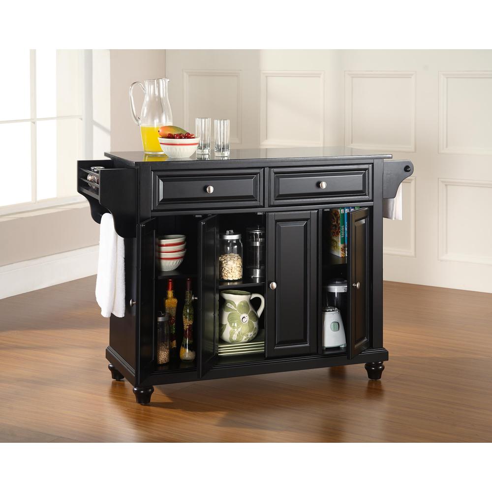 Cambridge Granite Top Full Size Kitchen Island/Cart